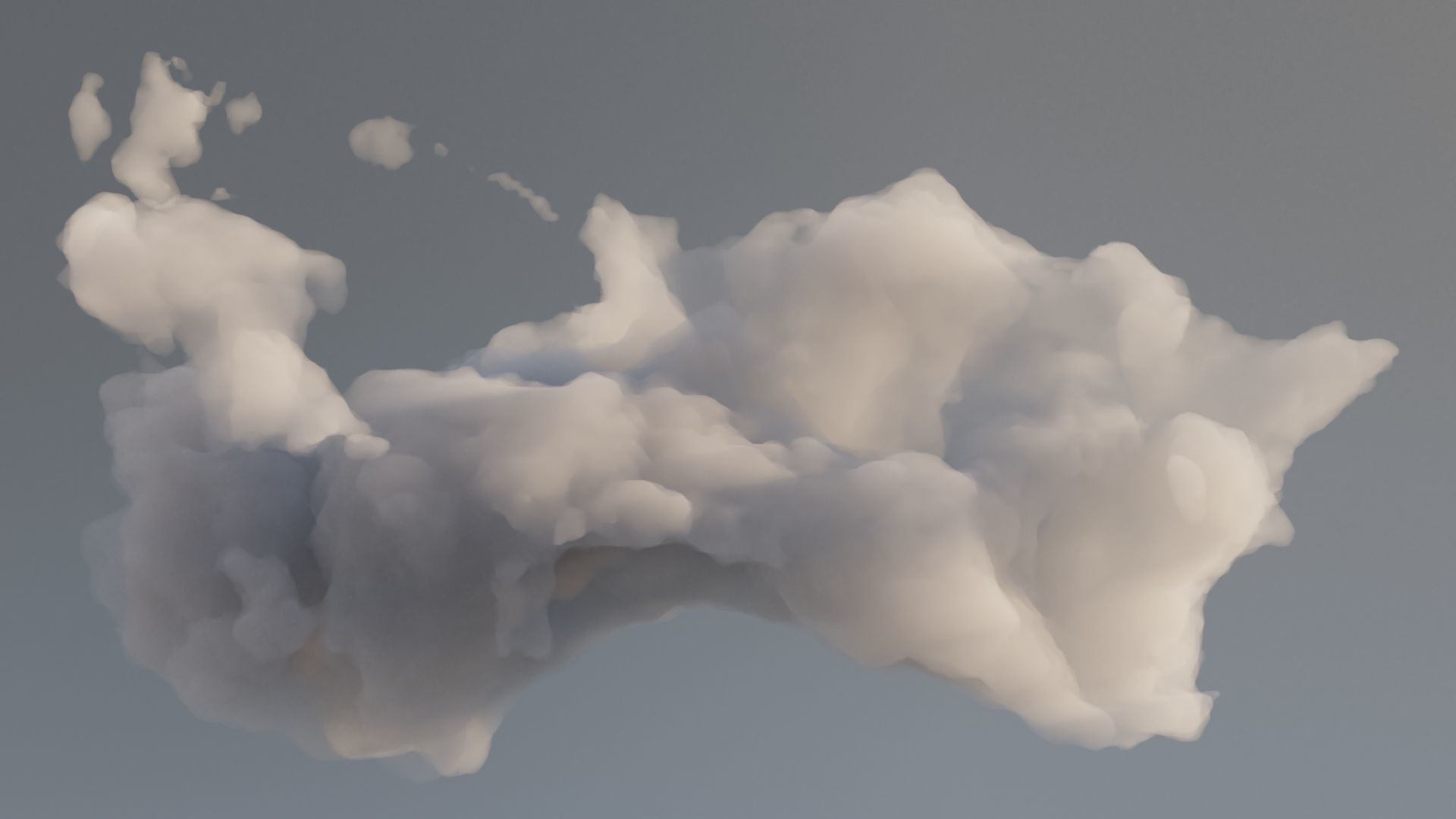 Clouds Polygon Blender 3D Model Collection_28