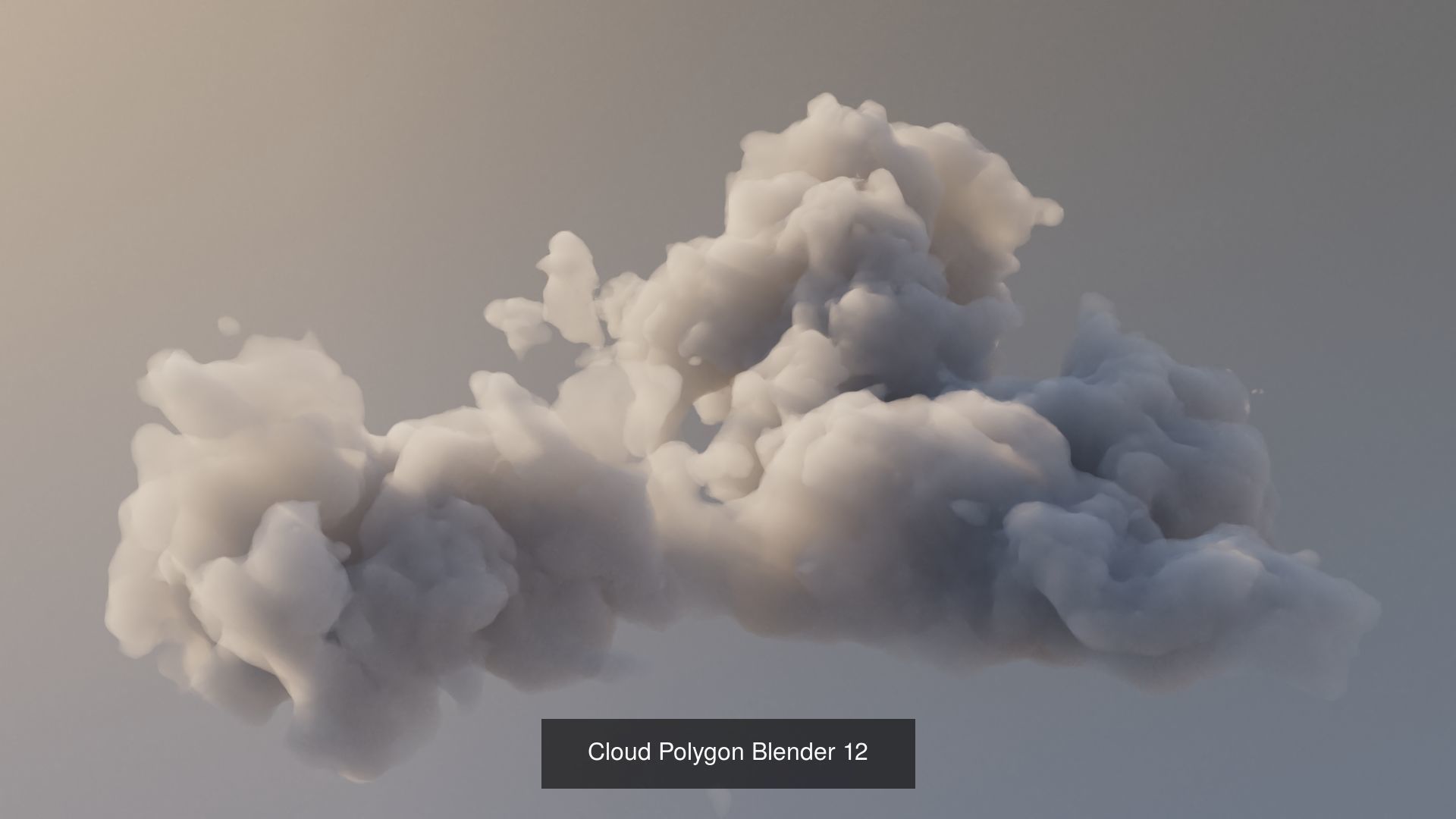 Clouds Polygon Blender 3D Model Collection_18