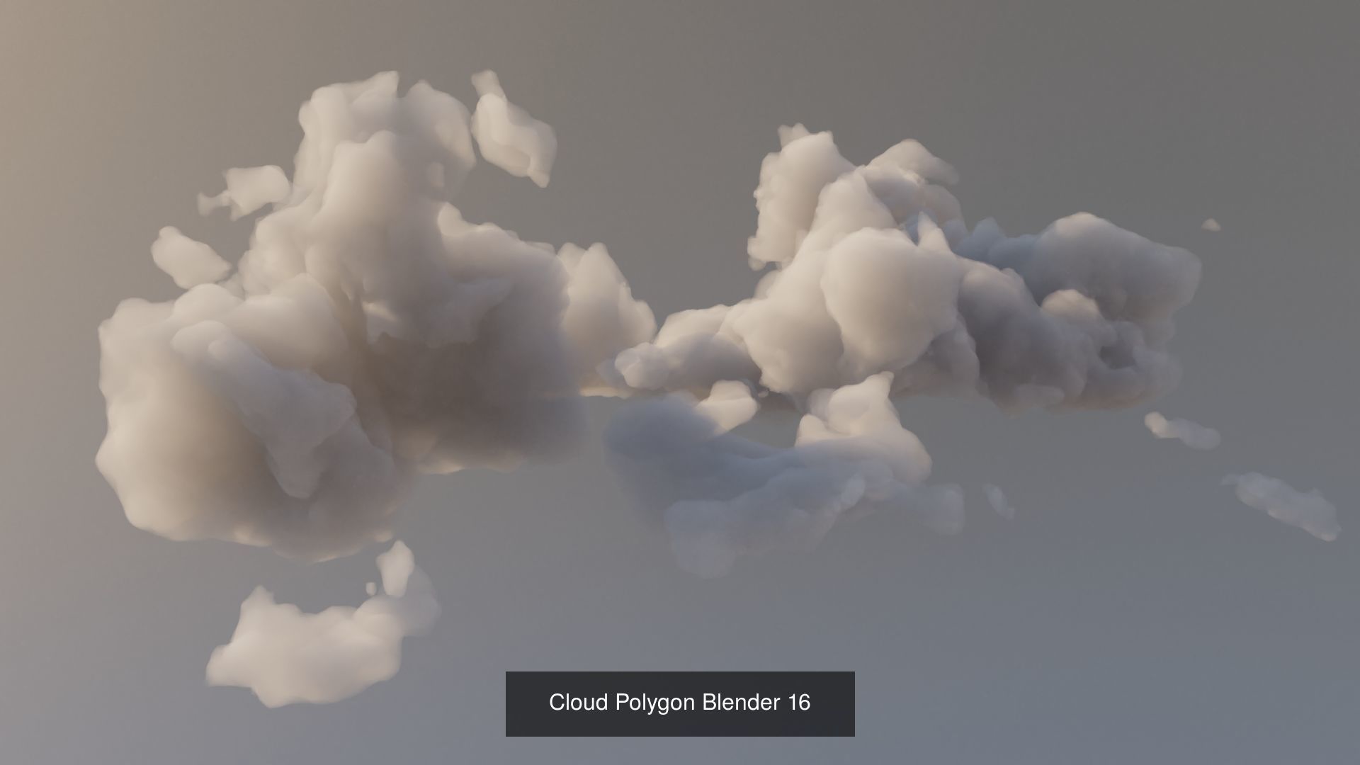 Clouds Polygon Blender 3D Model Collection_26