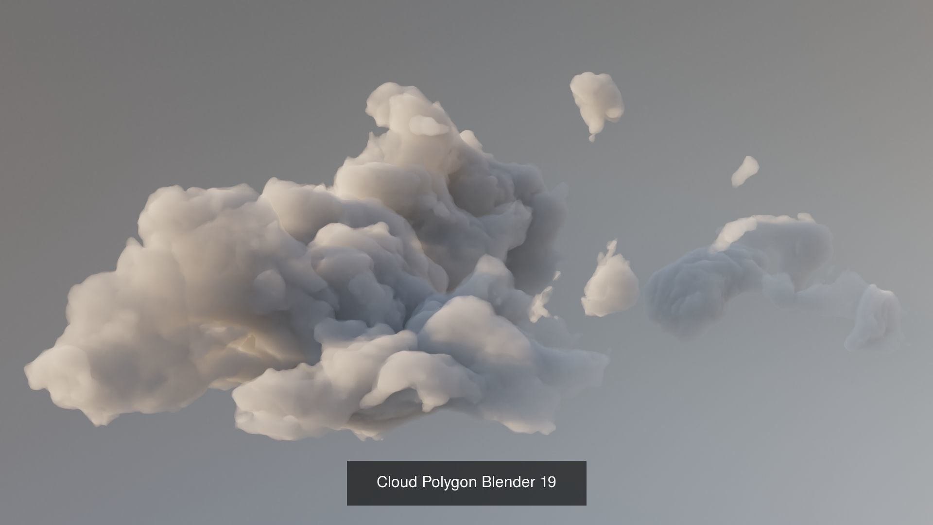 Clouds Polygon Blender 3D Model Collection_31