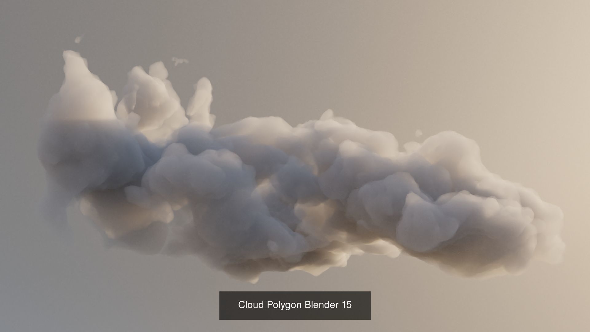Clouds Polygon Blender 3D Model Collection_24