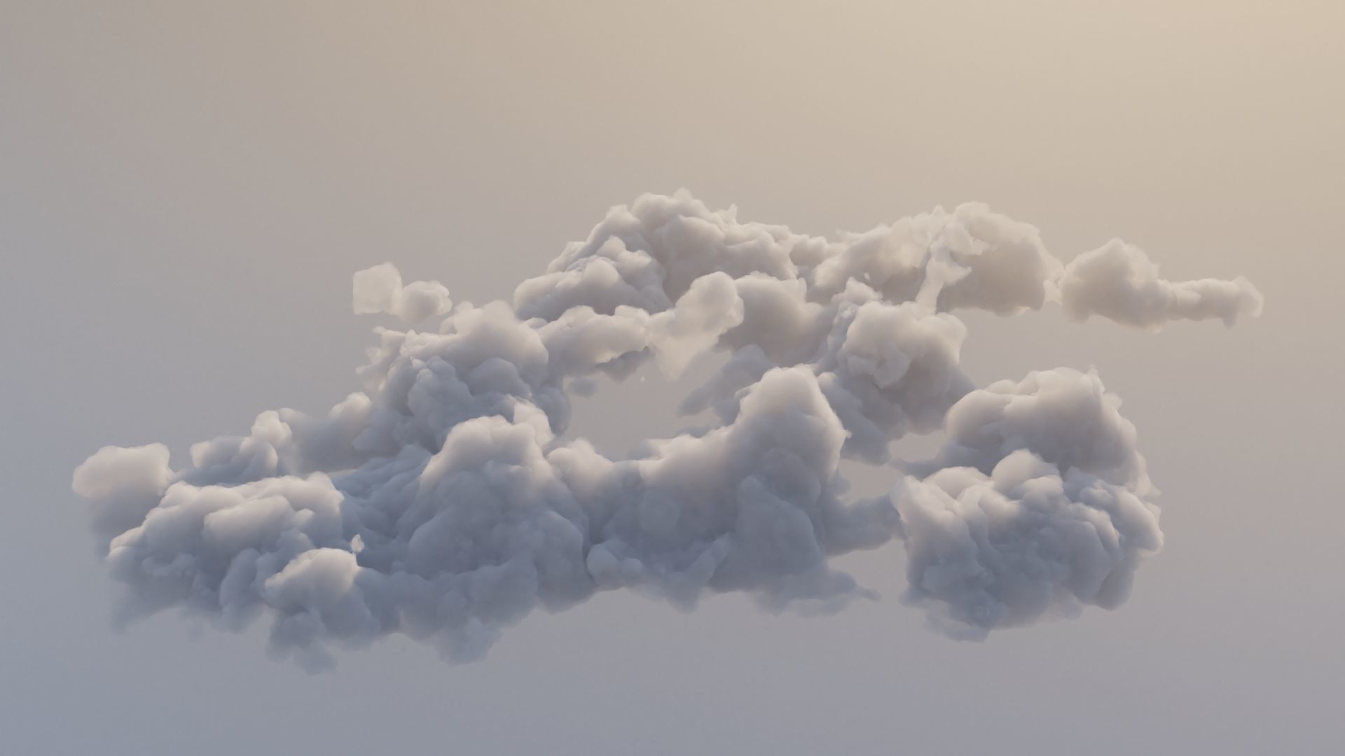 Clouds Polygon Blender 3D Model Collection_6