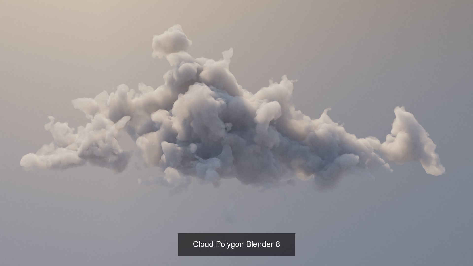 Clouds Polygon Blender 3D Model Collection_13
