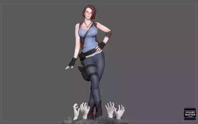 JILL VALENTINE RESIDENT EVIL PRETTY GIRL GAME ANIME CHARACTER
