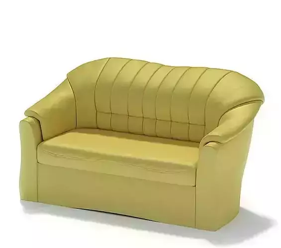 Yellow Leather Couch