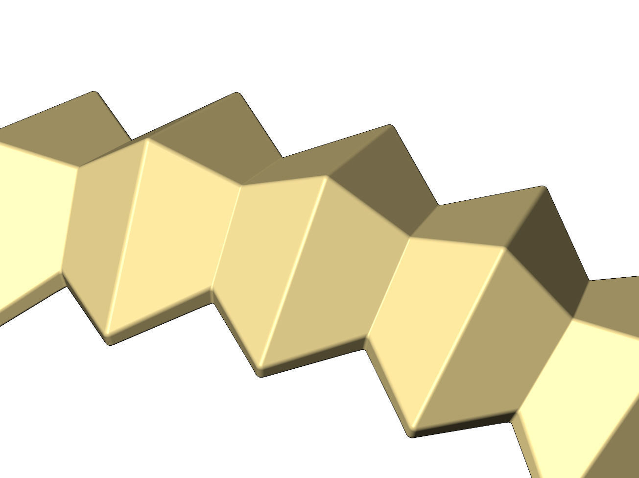 Pyramid eternity stacker ring US size 4to10 3D print model_8