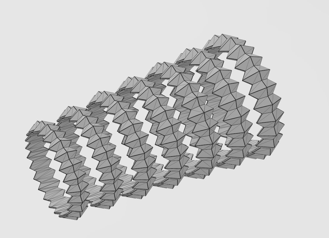 Pyramid eternity stacker ring US size 4to10 3D print model_13