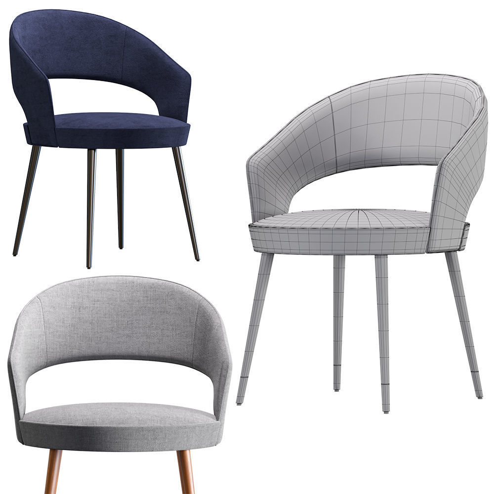 Whitehouse Chair Lucrezia Italy 3D model_4