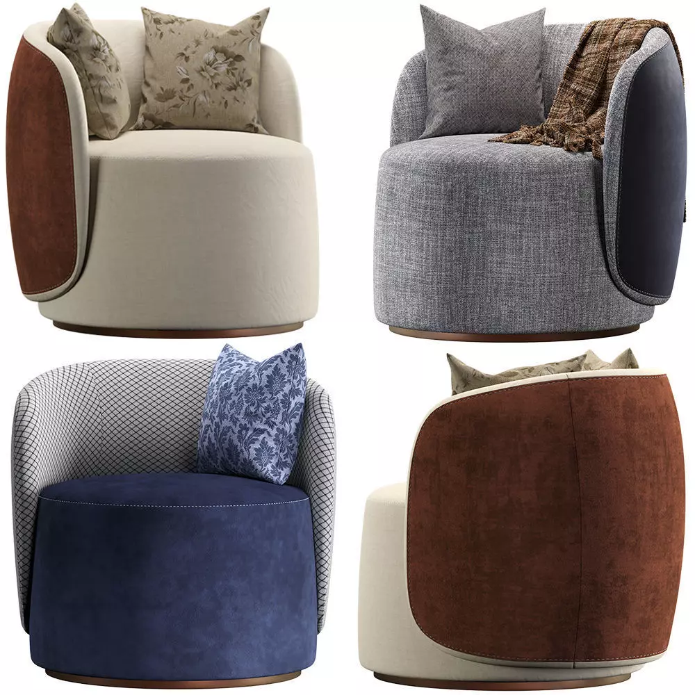 Fendi Casa Anabelle Armchair 3D model
