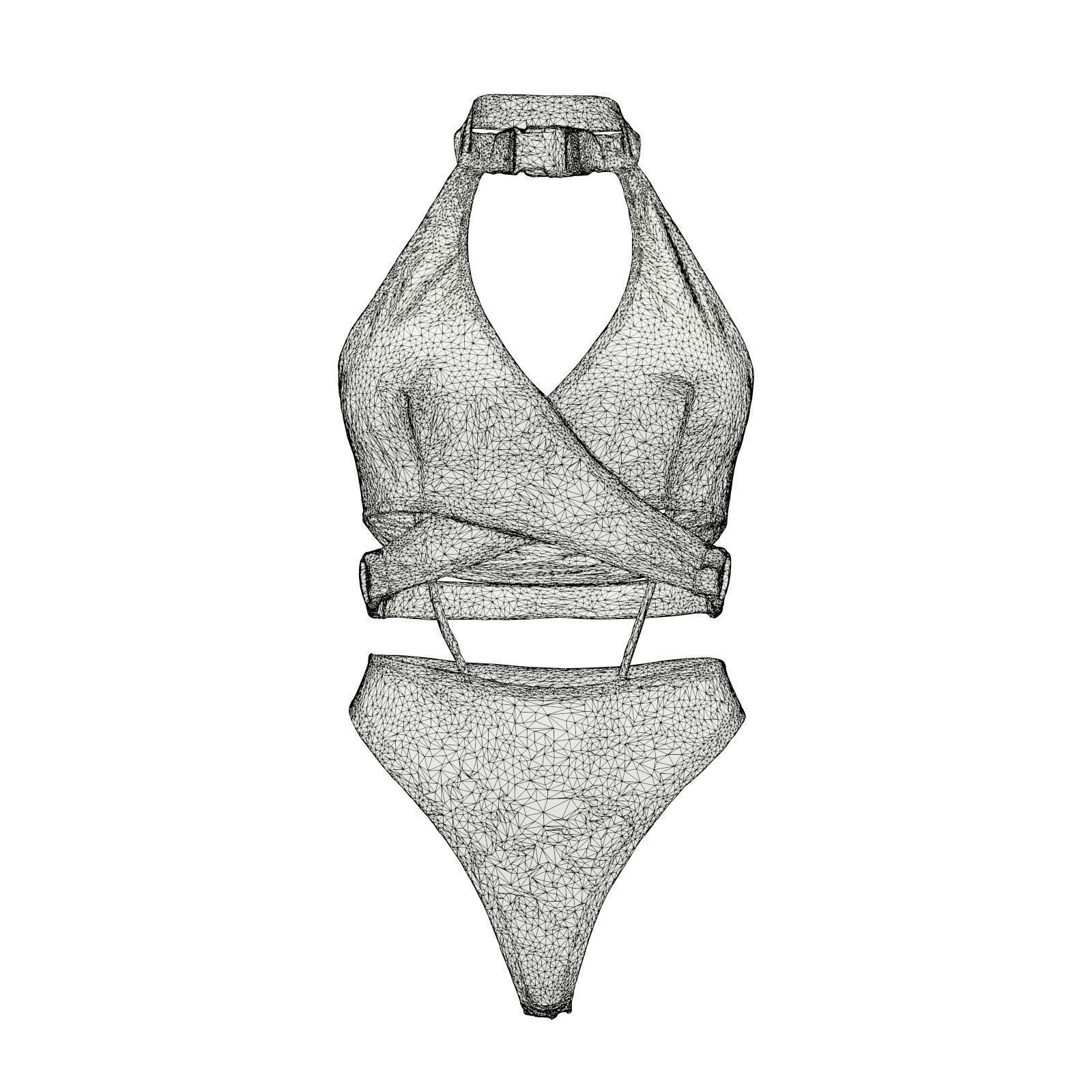 Buckle Swimsuit 3D model_6
