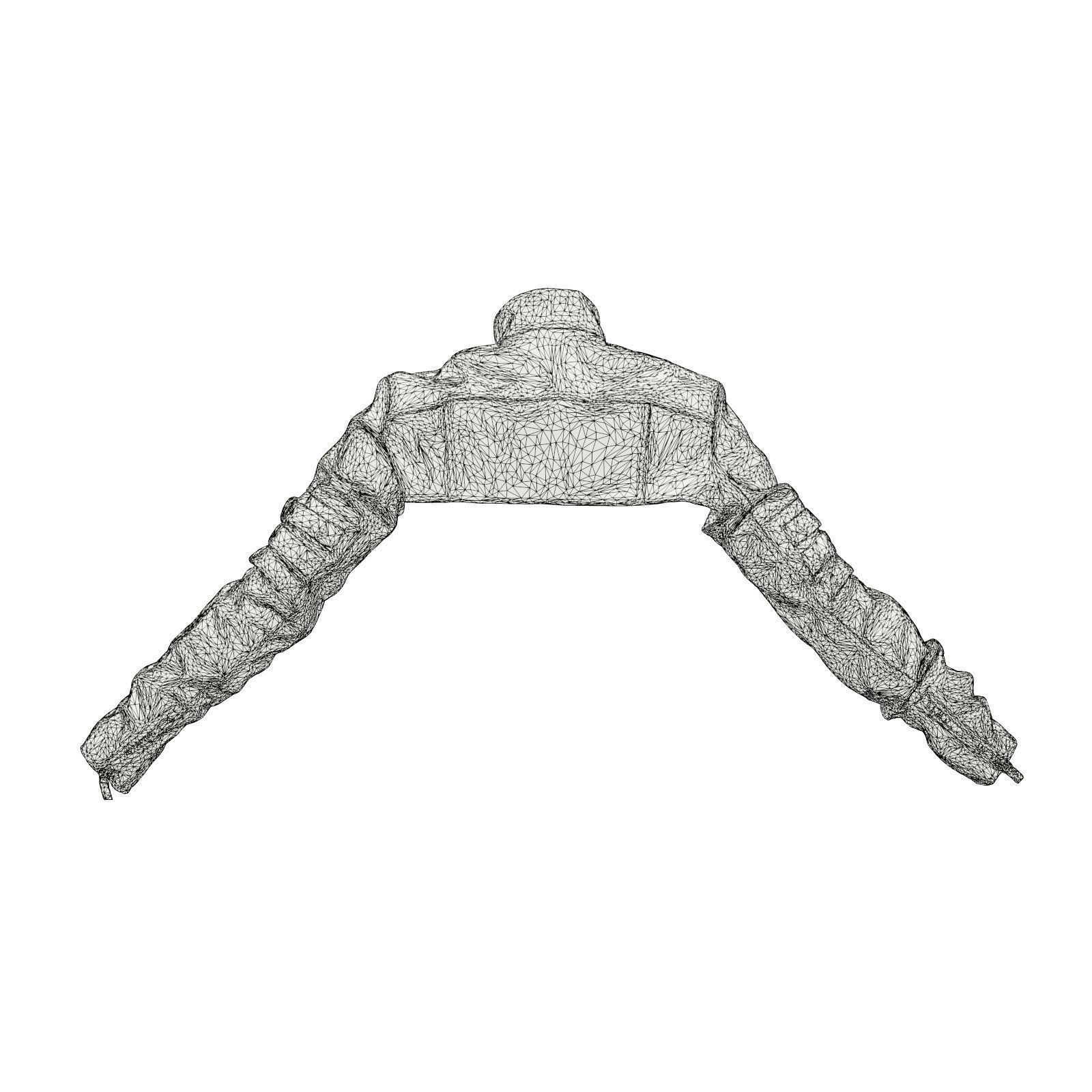 Buckle Sleeve Top 3D model_7