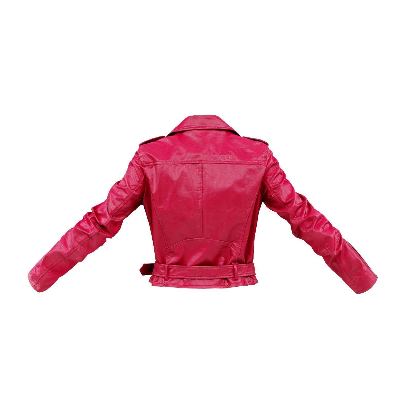 Biking Leather Jacket 3D model_2