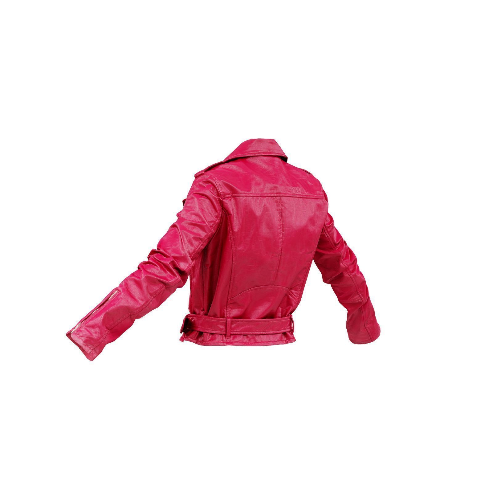 Biking Leather Jacket 3D model_3