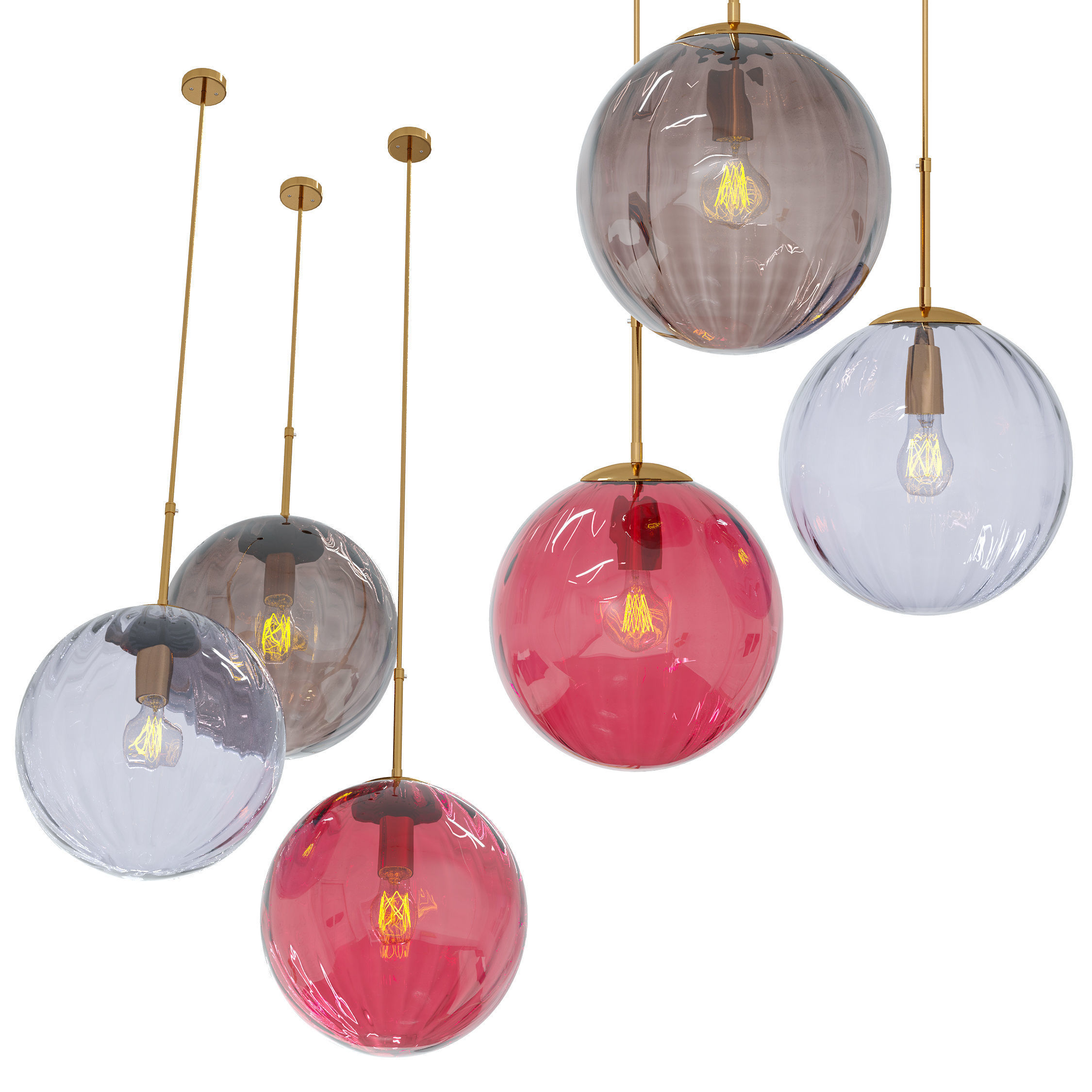 PENDANT LAMP LIBERTA 3 3D model_4