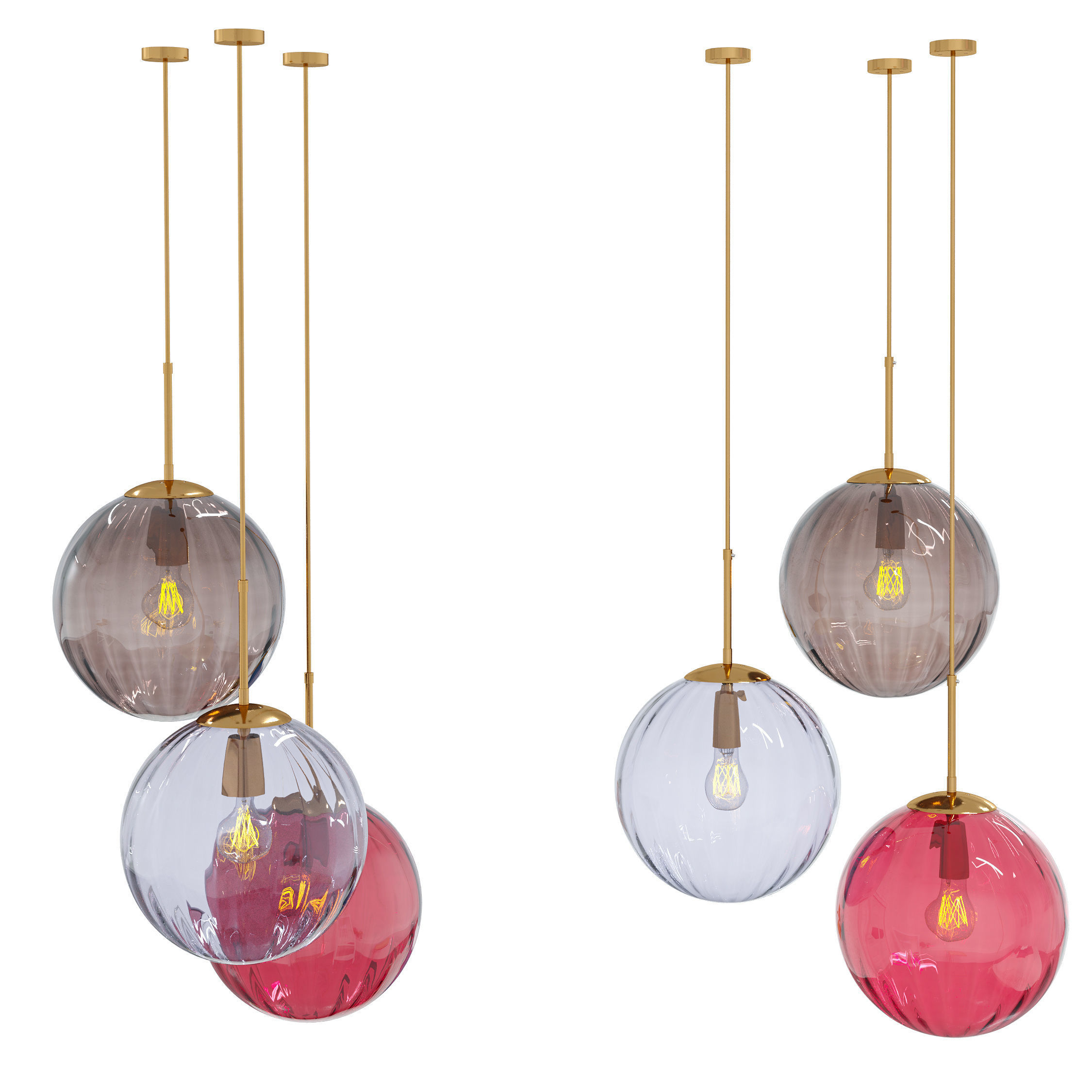 PENDANT LAMP LIBERTA 3 3D model_2