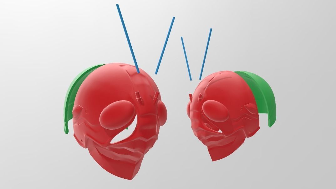 Kamen Rider V3 from The First And The Next Helmet 3D print model_1