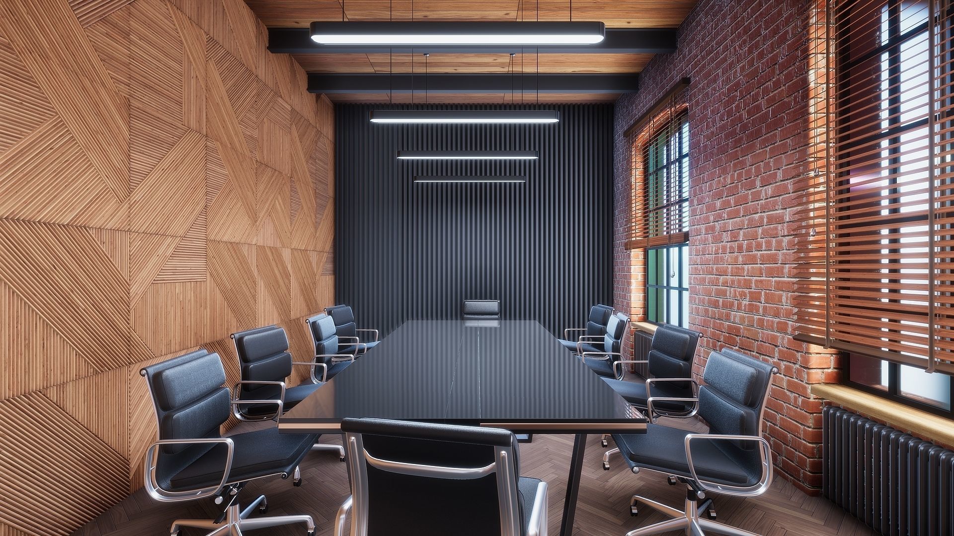 HQ ArchViz Modular Loft Office Low-poly 3D model_4