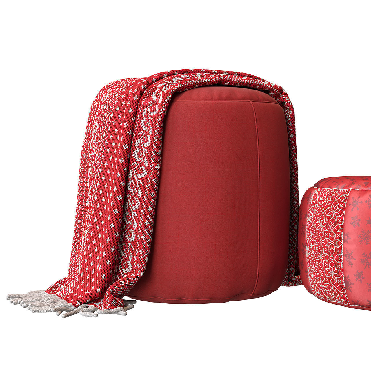 Puf color set 4 3D model_3