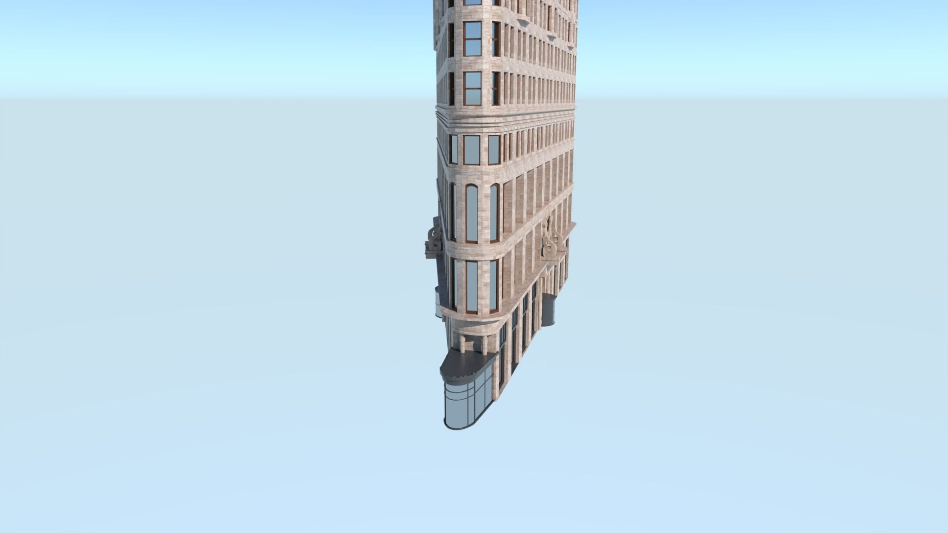 Flatiron Building Low-poly 3D model_5