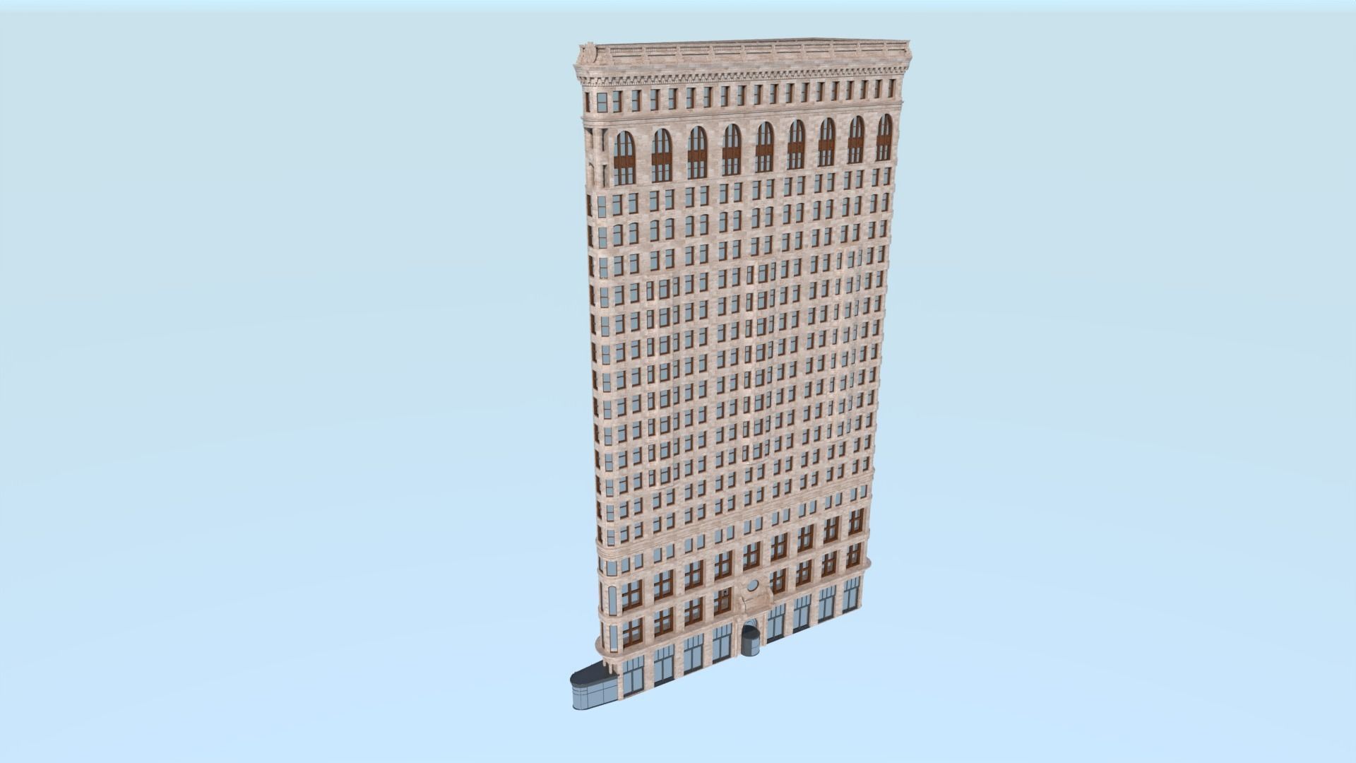 Flatiron Building Low-poly 3D model_2