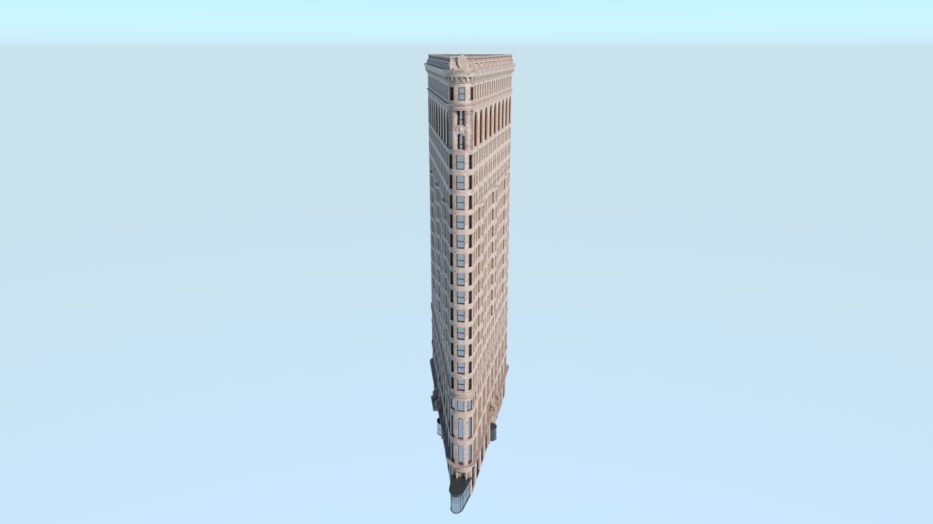 Flatiron Building Low-poly 3D model_1