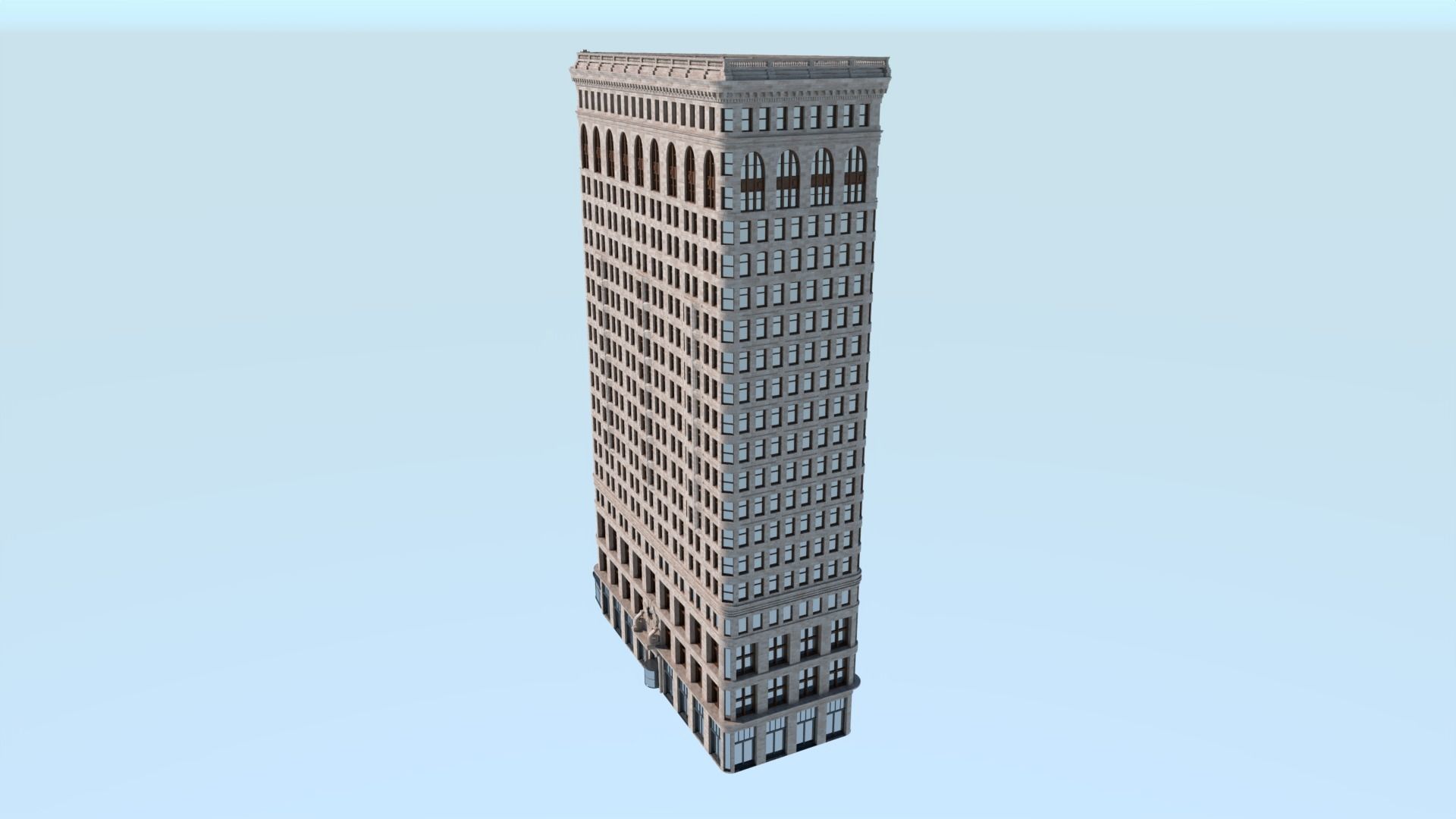 Flatiron Building Low-poly 3D model_3
