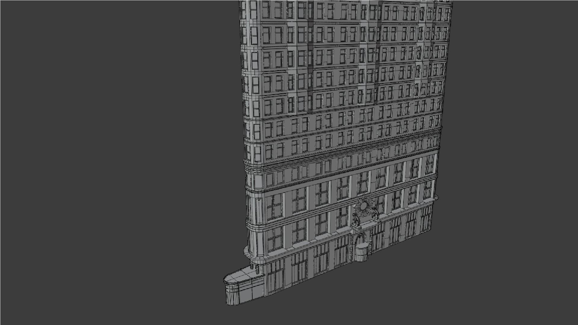 Flatiron Building Low-poly 3D model_7