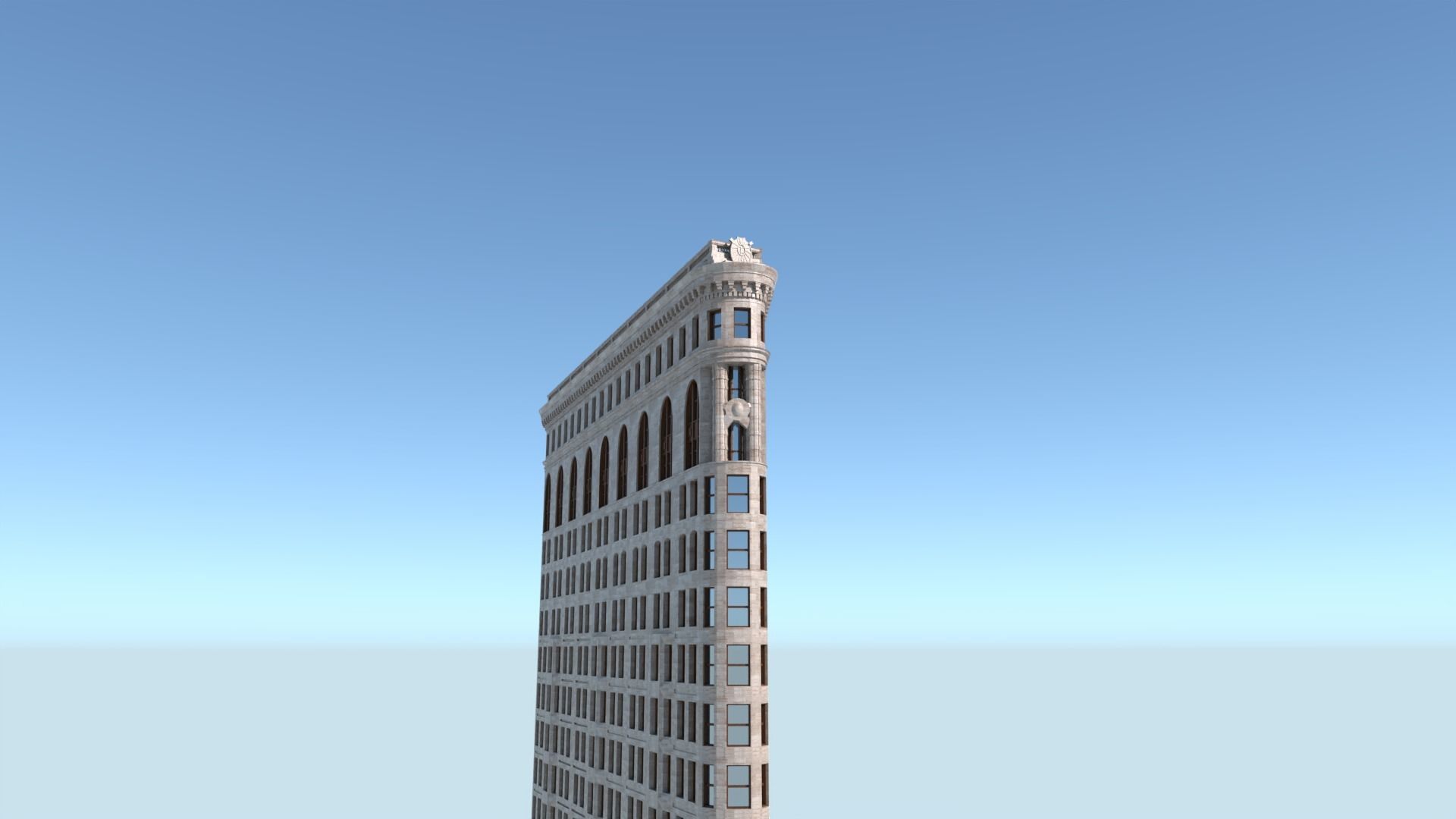 Flatiron Building Low-poly 3D model_6