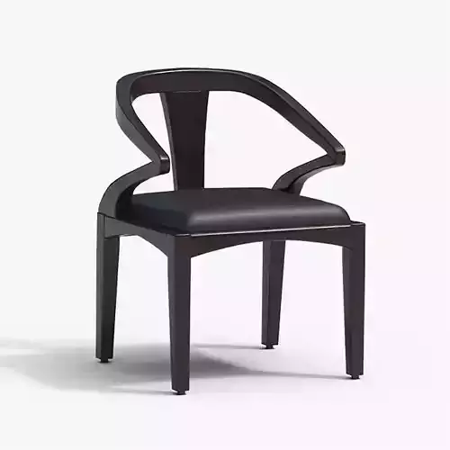 Elegant Arm-Chair chestnut finish