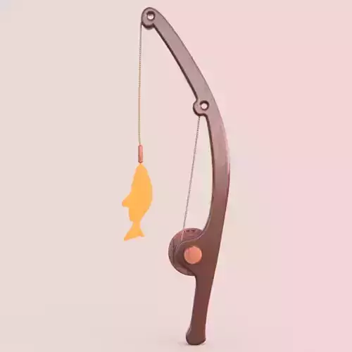 fishing rod 3D print model