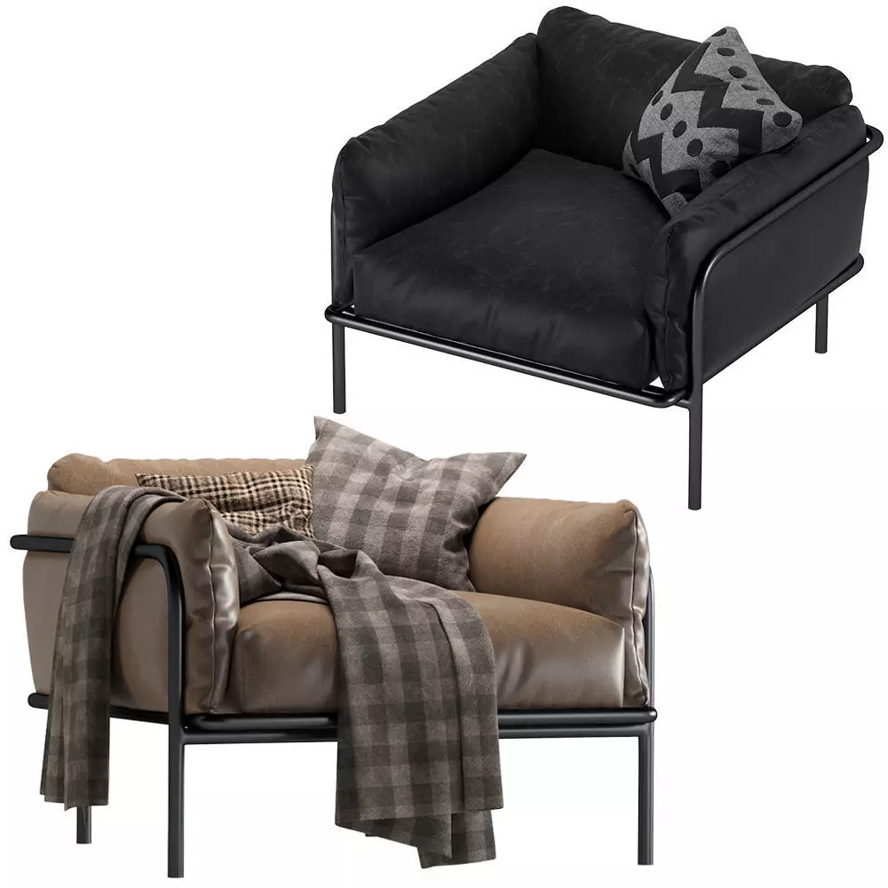 Globewest Natadora Scribe leather Armchair 3D model