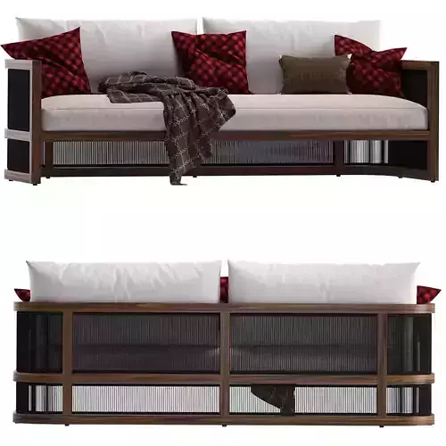 Coco Republic Como Outdoor Sofa 3D model