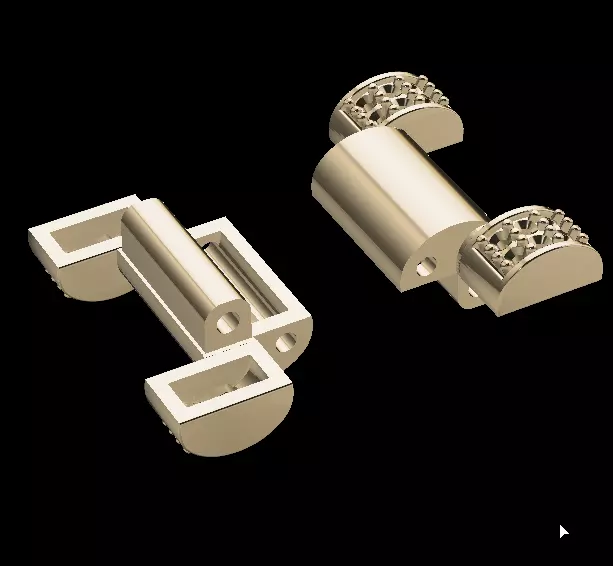 bracelet model and lock 3D print model_0