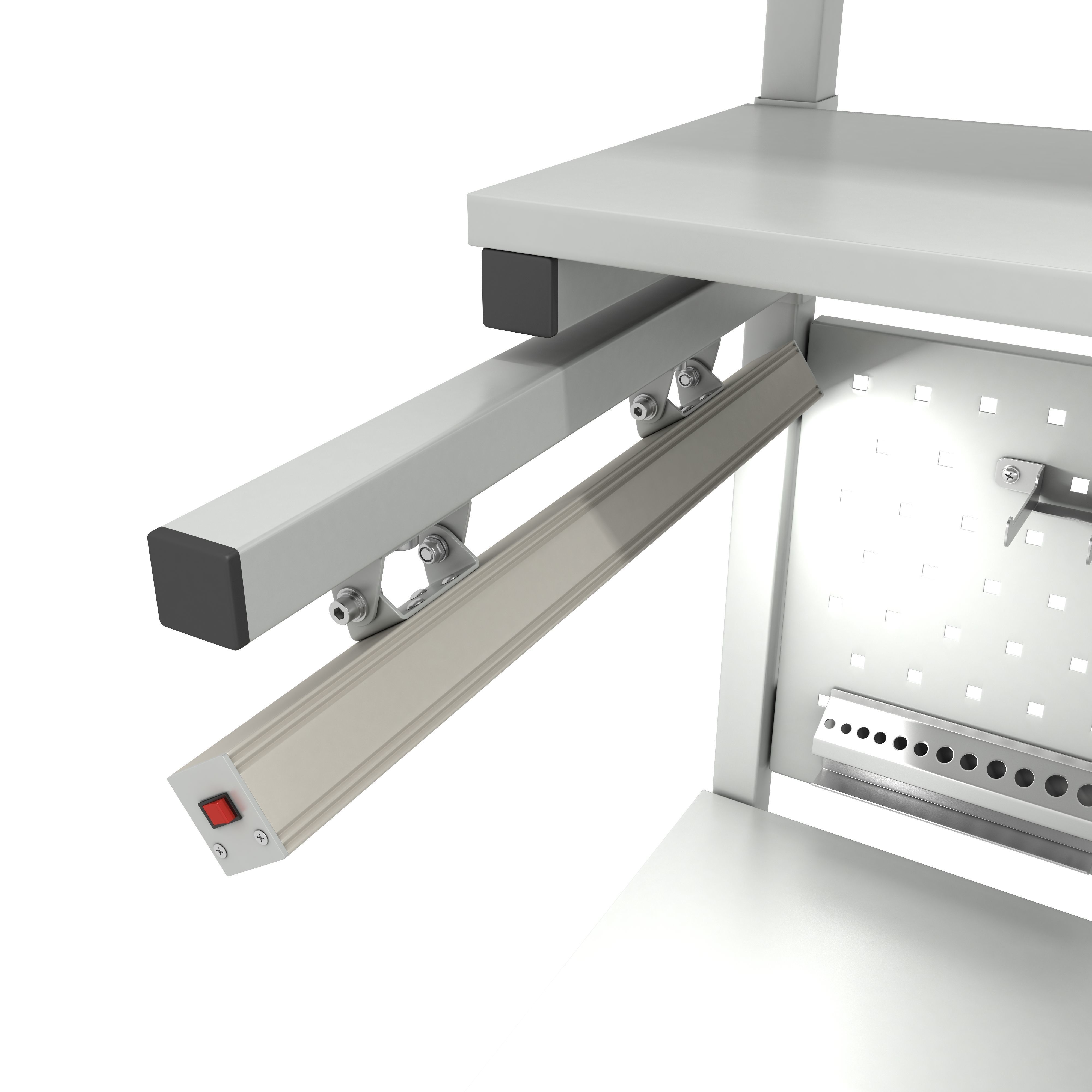 Corner working table 3D model_6