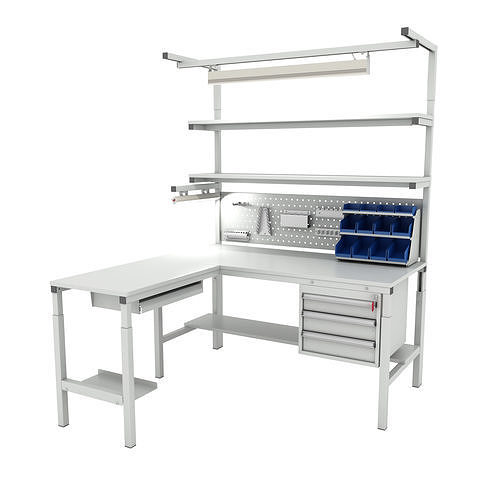 Corner working table 3D model