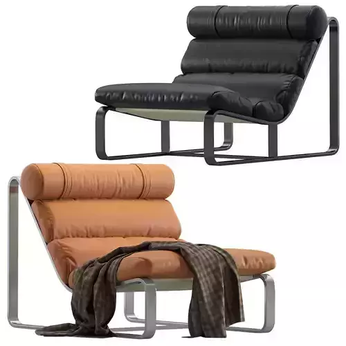 Coco Republic Bryson Leather Occasional Chair