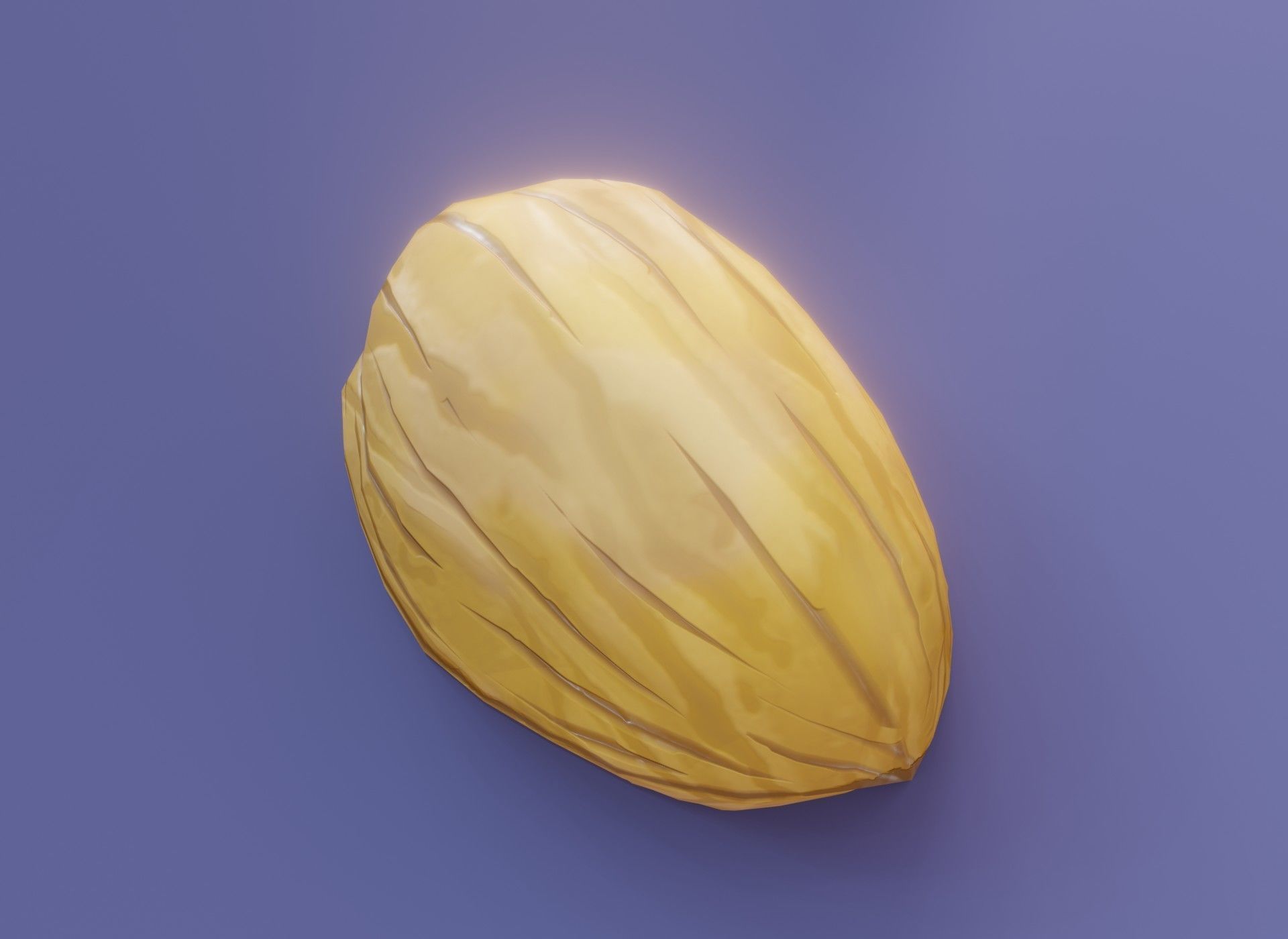 Cartoon Walnut 3D Model Low-poly 3D model_3