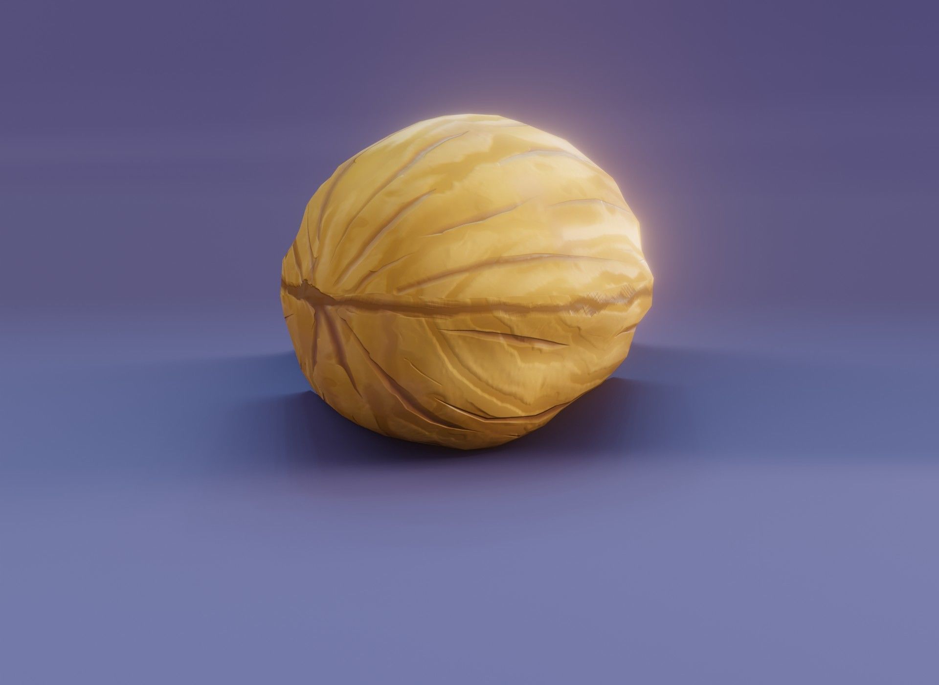 Cartoon Walnut 3D Model Low-poly 3D model_11