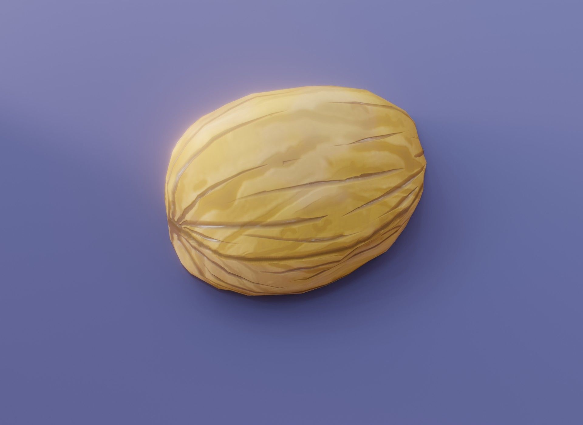 Cartoon Walnut 3D Model Low-poly 3D model_12