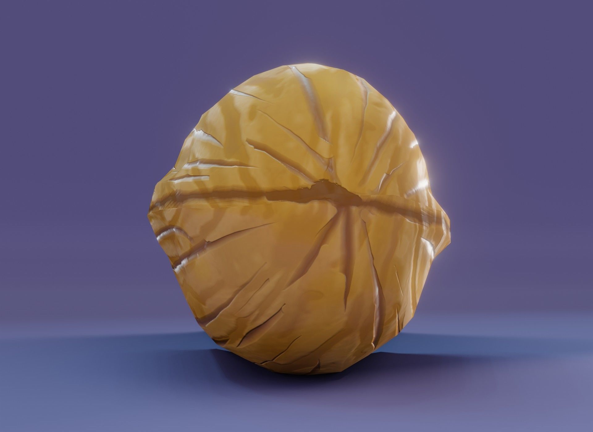 Cartoon Walnut 3D Model Low-poly 3D model_5