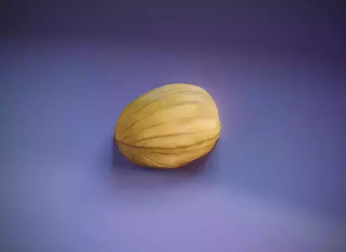 Cartoon Walnut 3D Model Low-poly 3D model