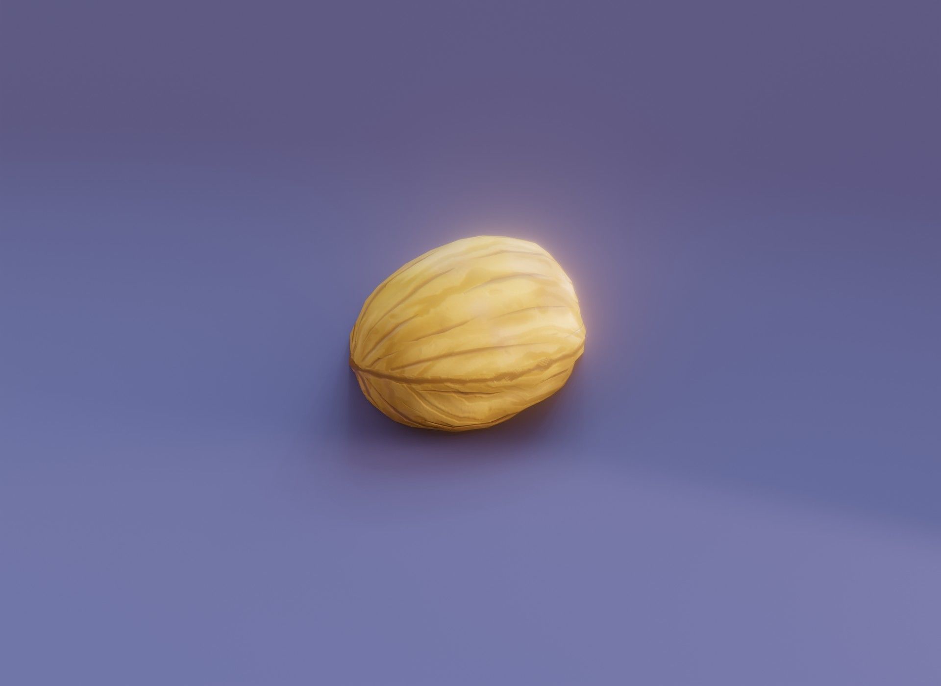 Cartoon Walnut 3D Model Low-poly 3D model_9