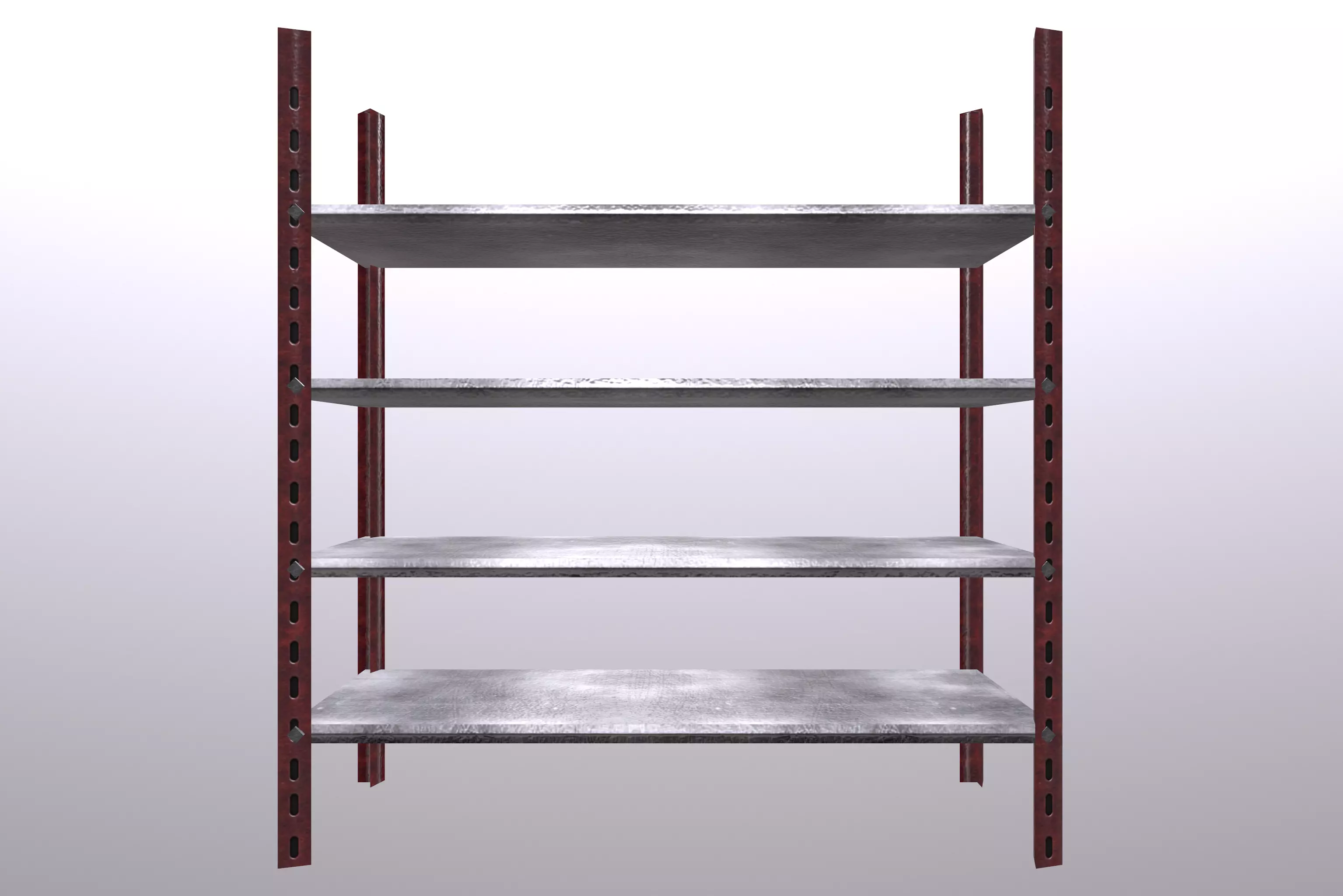 Iron Shelf Low-poly 3D model