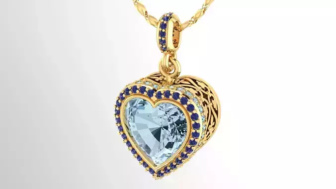 Pendant Baroque Heart