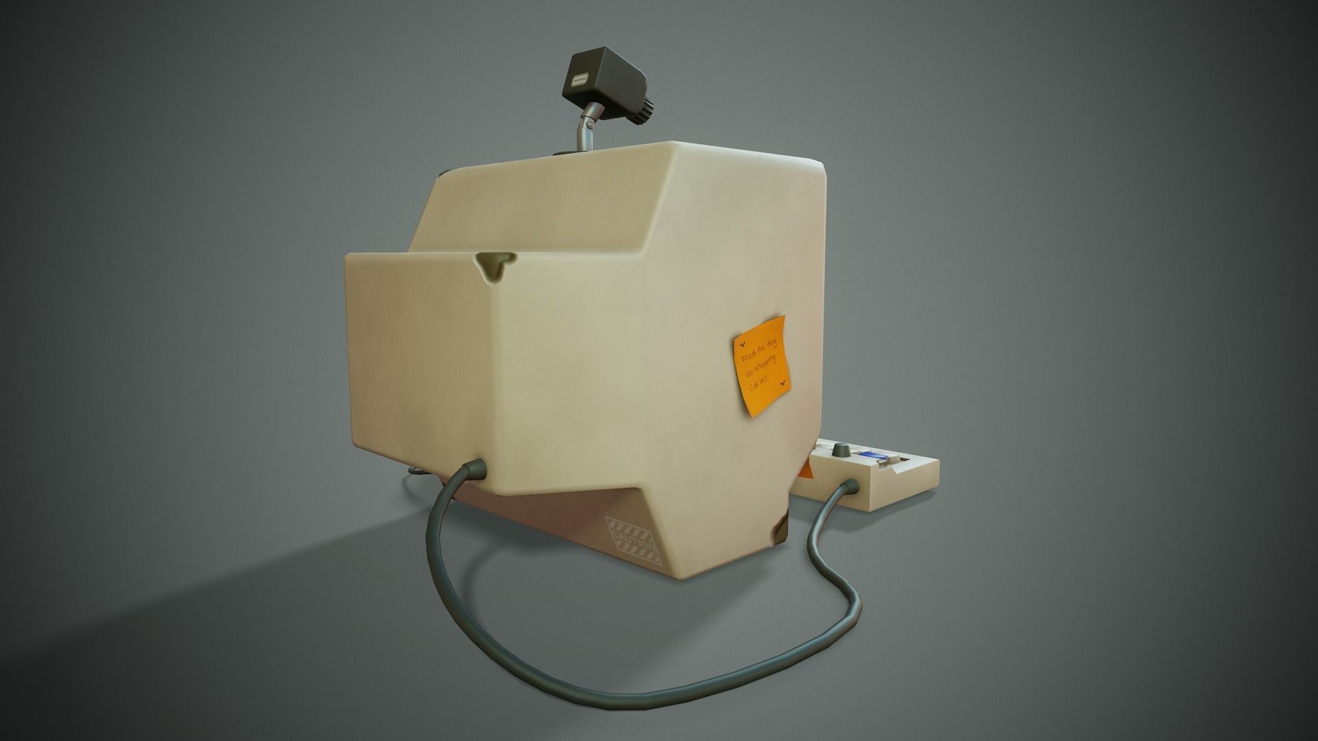 Stylized Computer - Tutorial Included Low-poly 3D model_6