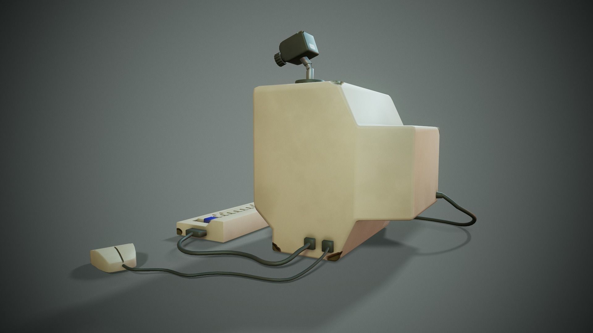 Stylized Computer - Tutorial Included Low-poly 3D model_8