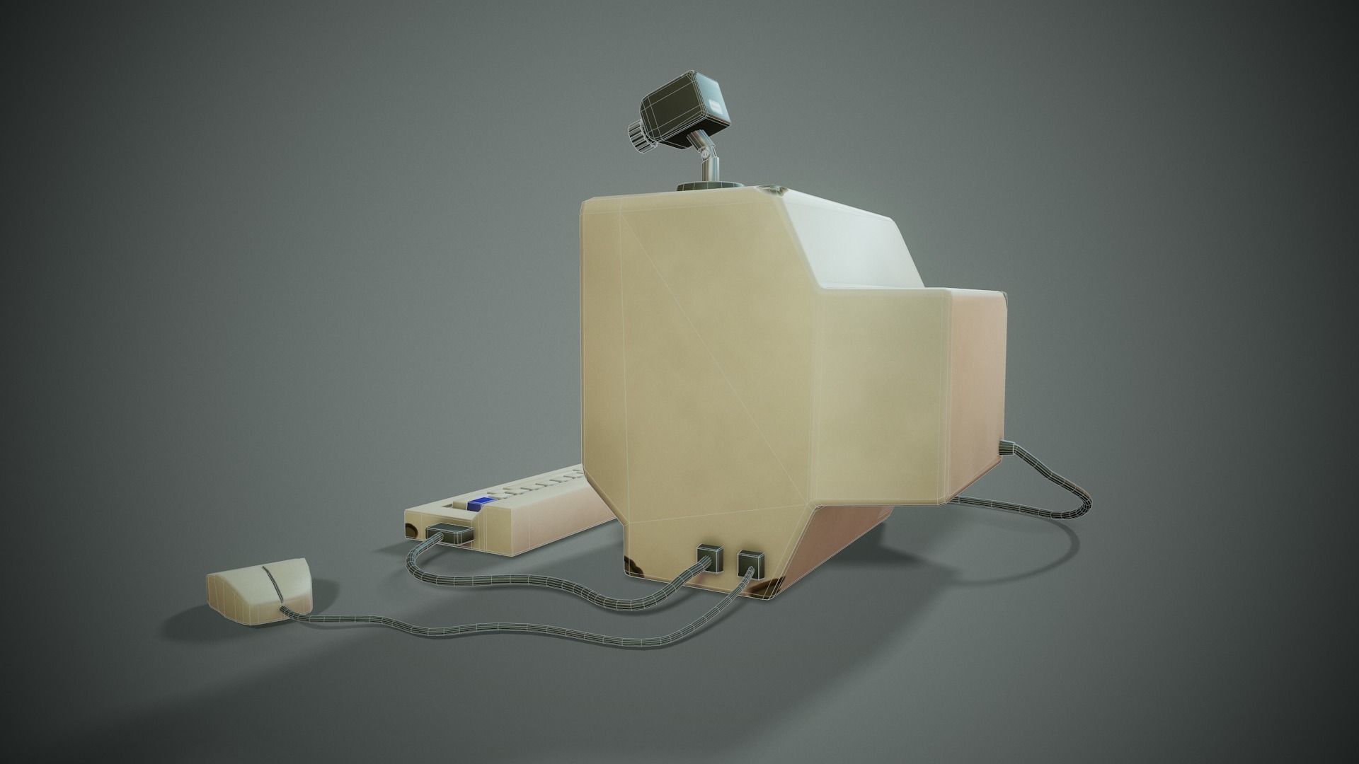 Stylized Computer - Tutorial Included Low-poly 3D model_9
