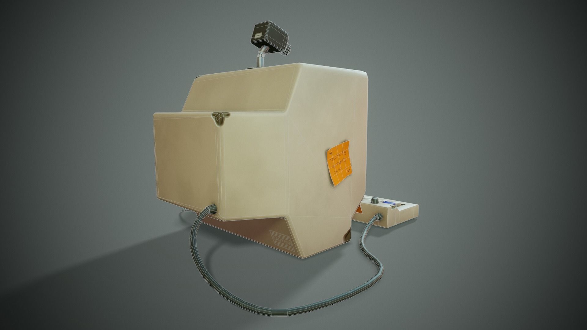 Stylized Computer - Tutorial Included Low-poly 3D model_7