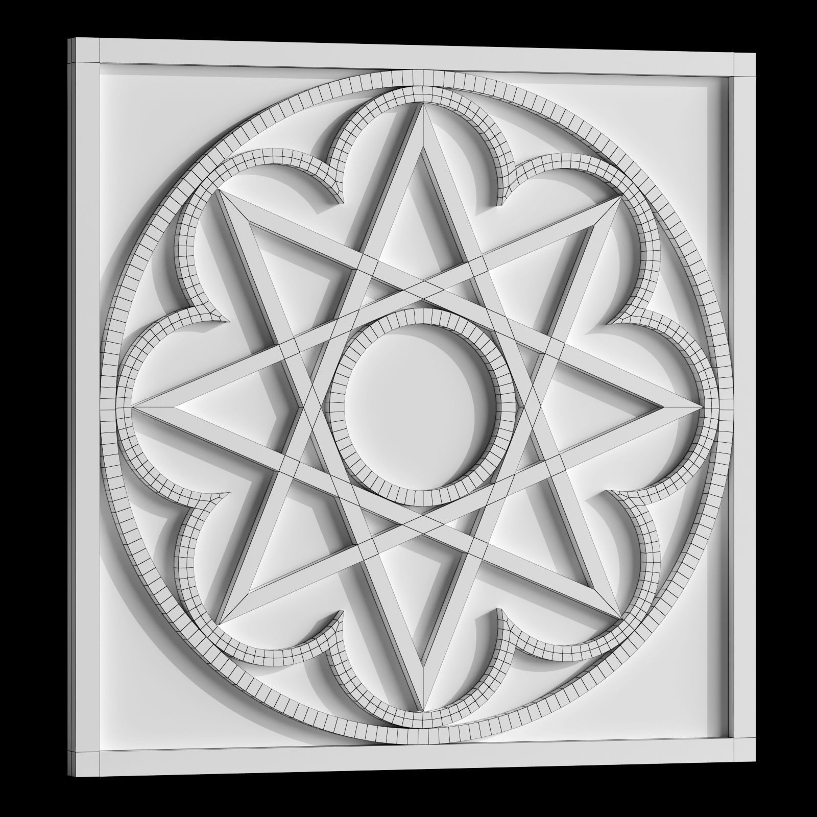 Geometric ornament of the east-01 Free 3D model_3