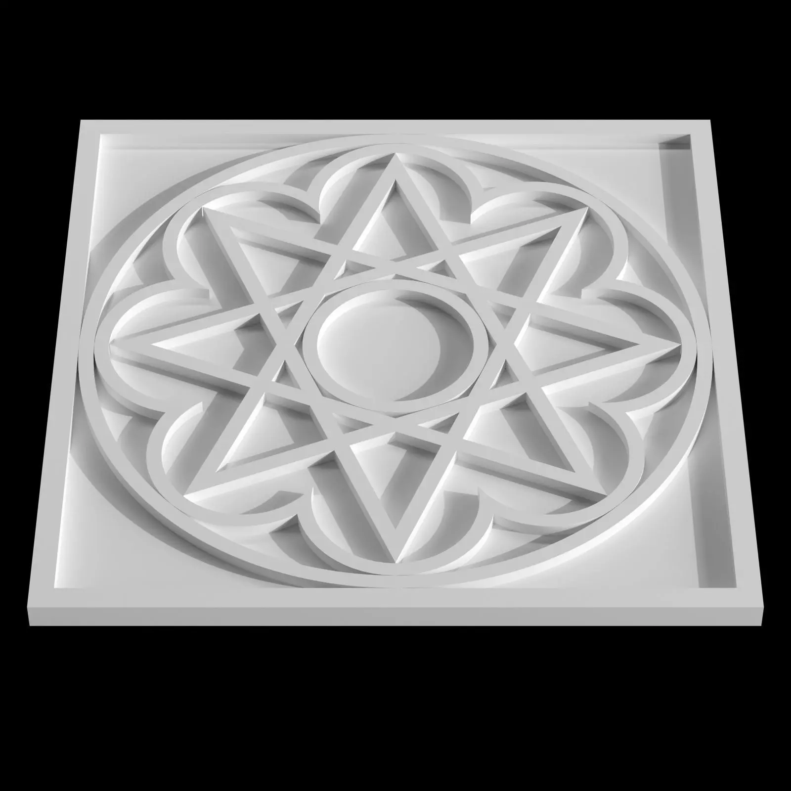 Geometric ornament of the east-01 Free 3D model_0